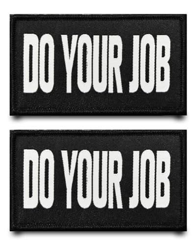 2 Stück DO YOUR JOB Lustiger Flagge Patch Stickerei Militär Abzeichen mit Nylon Taktisch Aufnäher Applikation für Kleidung Hut Rucksäcke Jacke Taschen Weste Hundegeschirr Jeans von Tuyatezhi