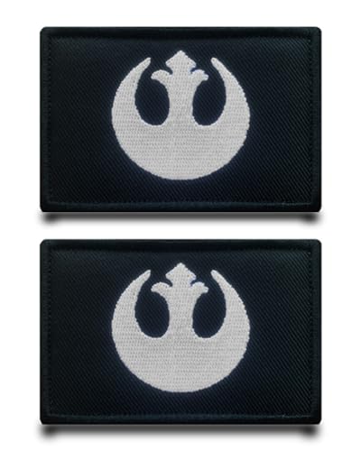 2 Stück Film"Rebel Alliance Rebel Scum"Flagge Patch Abnehmbare Aufnäher mit Klettverschluss Taktisch Militär Patch Applikation für Weste Kleidung Klettbänder Rucksäcke Jacke Taschen von Tuyatezhi