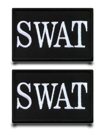 2 Stück"SWAT"Globale Offensive Flagge Patch Abnehmbare Aufnäher mit Klettverschluss Taktisch Militär Patch Applikation für Rucksäcke Jacke Taschen Weste Kleidung Klettbänder von Tuyatezhi