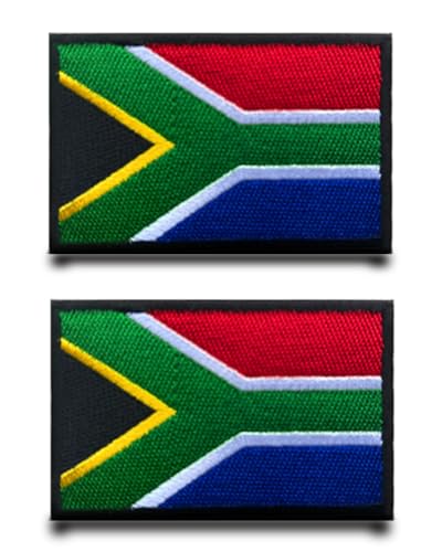 2 Stück Südafrika Flagge-Patch Klett Taktische Militär Patch,Aufnäher Mit Klettverschluss Airsoft Patch Für Rucksäcke Taktische Kleidung Jacke Klettbänder Taschen Abzeichen von Tuyatezhi