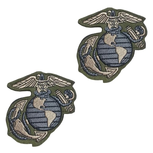 2 Stück US Marine Corps Lustige Patch Abnehmbare Aufnäher mit Nylon Taktische Militär Flagge Patch Applikation für Rucksäcke Draussen Taschen Jacke Weste Kleidung Baseballkappe von Tuyatezhi