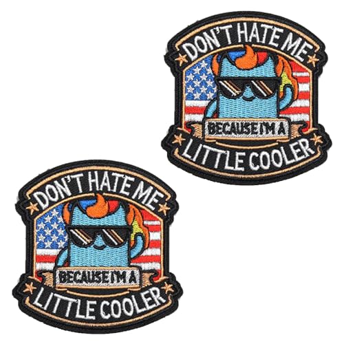 Lustiger Aufnäher mit der Aufschrift "Don't Hate Me Be Cause I'm A Little Cooler", taktisches besticktes Emblem, abnehmbare Militär-Applikation für Kleidung, Jacken, Rucksäcke, Weste, Jeans, von Tuyatezhi