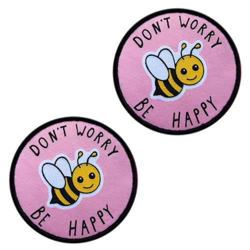 Taktische Stickerei mit Aufschrift "Don't Worry Be Happy", voll bestickte Applikationen, taktische Schlaufe und Haken, Militär-Flagge, für Hüte, Rucksäcke, Kleidung, Jacken, Jeans, Mützen usw von Tuyatezhi