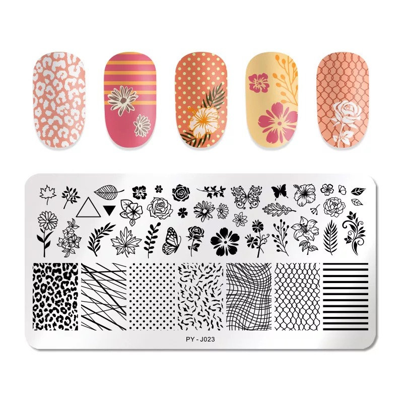 Blumen Und Muster Nail Art Stamping Platte Nagel Stempel Für Diy Maniküre von TwistedRealityCrafts