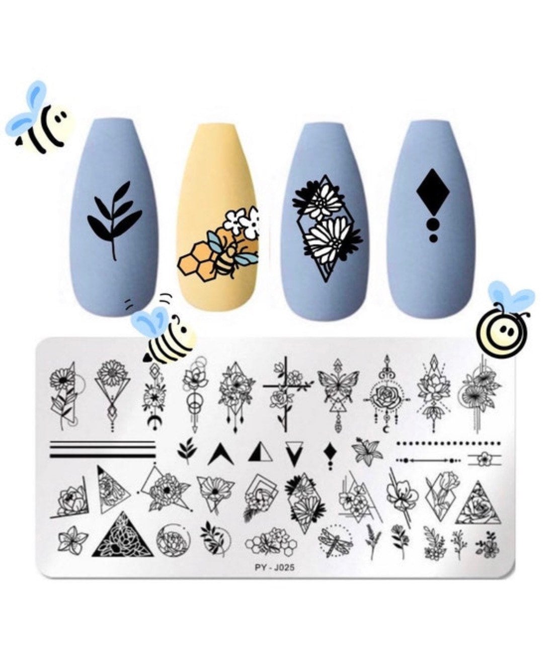 Blumen Nail Art Stamping Platte Nagel Stempel Für Diy Maniküre Werkzeug Stempelplatte, Stanzplatte Für Nägel von TwistedRealityCrafts