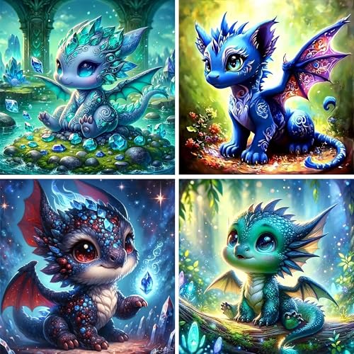 Tyanlenr 4er Set Diamond Painting Tiere 30x30 CM, 5D Tiere Diamond Painting für Kinder Erwachsene, DIY Vollbohrer Diamant Malerei Tiere 4 Sets, Diamant Painting Bilder Tiere für Wanddekoration Tyanlenr 4er Set Diamond Painting Tiere 30x30 CM, 5D Tiere Diamond Painting für Kinder Erwachsene, DIY Vollbohrer Diamant Malerei Tiere 4 Sets, Diamant Painting Bilder Tiere für Wanddekoration von Tyanlenr