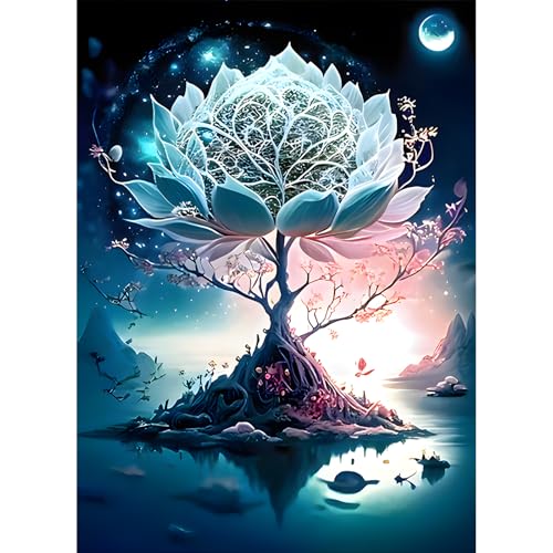 Tyanlenr 5D Baum des Lebens Diamond Painting, DIY 5D Diamond Painting Set, Diamond Painting Erwachsene Kinder, DIY Vollbohrer Baum des Lebens Diamant Malerei für Haus Büro Wanddekoration, 30x40 CM von Tyanlenr