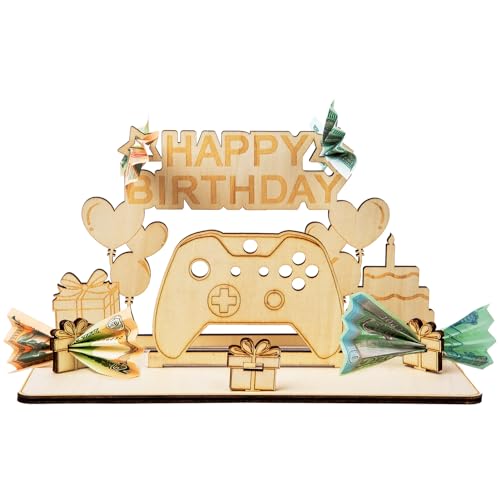 Tydezjl Originelle Geldgeschenk Controller Geldgeschenk Geburtstag Holz, Spielekonsolen Zocker Geschenke Gaming Deko Geldgeschenk fur Gamer, Spiele Controller Geschenk für Geburtstag Jungen Männer von Tydezjl