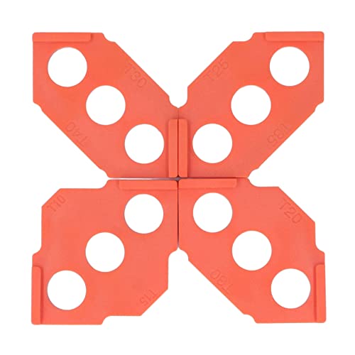 4-teiliges Radius-Vorrichtungs-Fräser-Schablonen-Set, abgerundete Ecken, Radius-Fräser für Holzbearbeitungskantenschneider von Tyenaza