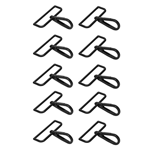 Tyenaza 10pcs Lanyard Snap Hook, 5x6cm Einfach gebrauchte Handtaschengepäck -Hardware -Zubehör, zum Erstellen von Handwerk, Handtaschen, Schlüsselketten, Riemen von Tyenaza