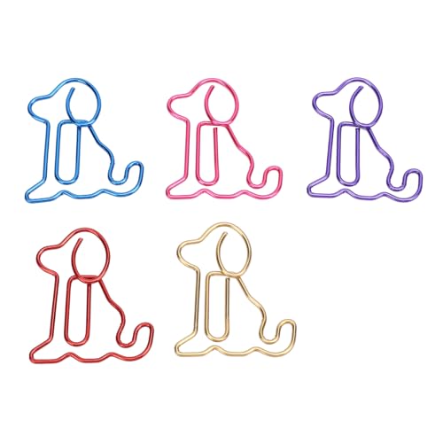 Tyenaza -Büroklamme, 100pcs Animal Lesezeichen Clip Eisendraht Multifunktional hundehunden Markierungsclip für Home Office School von Tyenaza