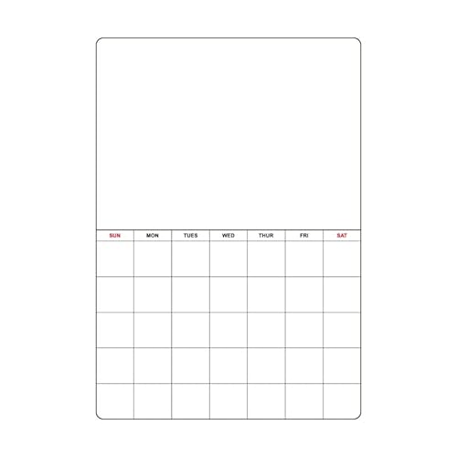 Tyenaza Magnetischer Kühlschrankkalender, trocken abwischbar, Whiteboard-Planer, magnetischer Notizblock, Familienplan, Planungstafel, für Kühlschrank von Tyenaza