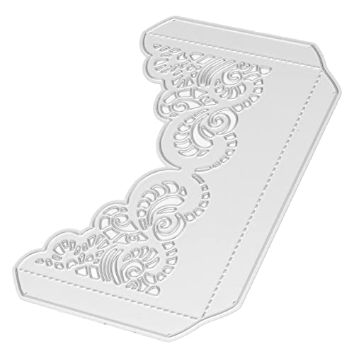 Tyenaza Stanzformen, hohle Spitze, Karbonstahl, DIY, Scrapbooking, Schneidformen für Einladungskarten, Album-Dekoration (12,1 x 7,9 cm) von Tyenaza