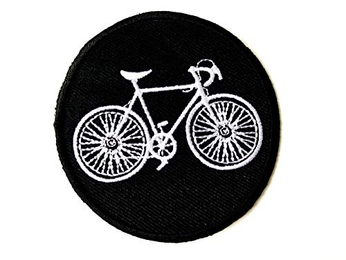 TH Aufnäher für Fahrrad, Mountainbike, Rennrad, bestickt, für Mütze, Jacken, Taschen, Jeans, T-Shirt, Rucksäcke, Kostüm, Schwarz von Tyga_Thai