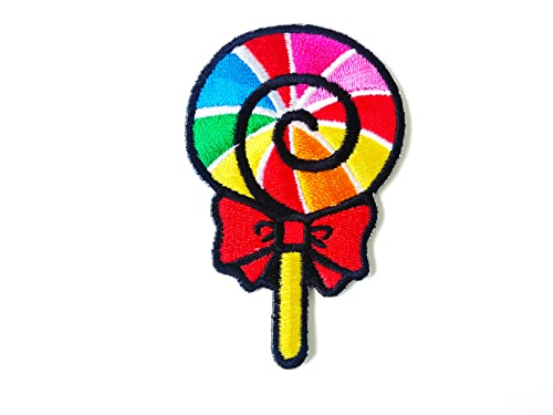 TH Regenbogen Süßigkeiten Niedlich Hippie Cartoon Aufnähen Bügelbild Aufnäher Patch Kleidung Kostüm von Tyga_Thai