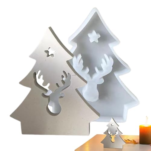 Kreativer Weihnachtsbaum Silikon-Weihnachtsbaumform Silikonform Desktop Kerzen Gießform Weihnachtsbaum Kerzengießform Weihnacht Silikonform Tannenbaum Ornament von Tyinerc