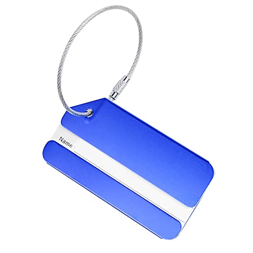 Tyuffghet Koffer Namensanhänger PVC Namensschild Adressschild Leicht Erkennbar mit Verstellbarer Schnalle Gegen Verlust Koffer Zubehör für Koffer Handtaschen Reisegeschenk von Tyuffghet