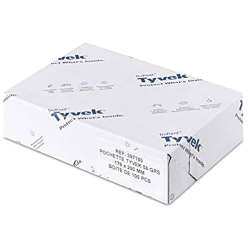 Tyvek 00011782 Versandtasche C4 (229x324 mm), weiß, haftklebend, 100 Stück von Tyvek