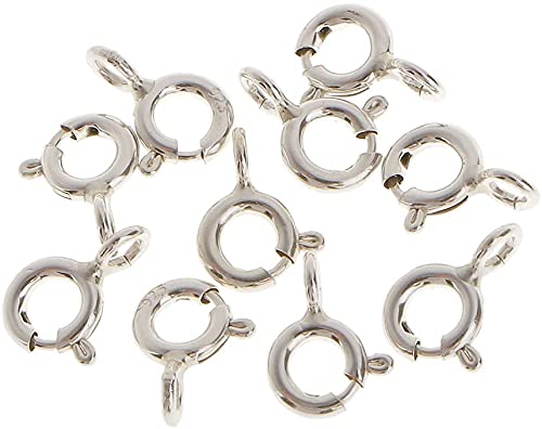 10 Stück 925 Sterling Silber Federringe 5mm Schmuckherstellung Verbindungsstücke Halskette KetteNützlich und praktisch von U-M