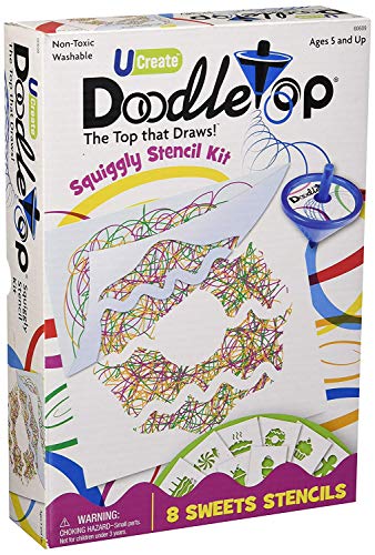 University Games UCreate Doodletop Squiggly Stencil Kit-Sweets von U:Create