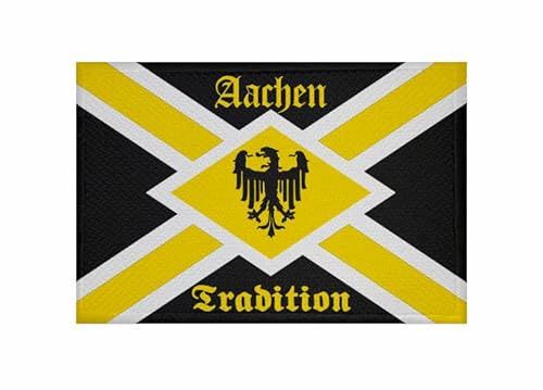 U24 Aufnäher Aachen Tradition Fahne Flagge Aufbügler Patch 9 x 6 cm von U24