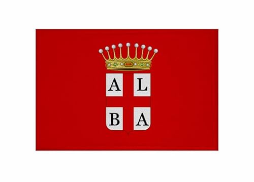 U24 Aufnäher Alba (Italien) Fahne Flagge Aufbügler Patch 9 x 6 cm von U24