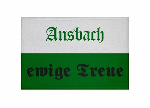 U24 Aufnäher Ansbach ewige Treue Fahne Flagge Aufbügler Patch 9 x 6 cm von U24