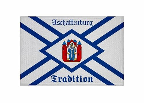 U24 Aufnäher Aschaffenburg Tradition Fahne Flagge Aufbügler Patch 9 x 6 cm von U24