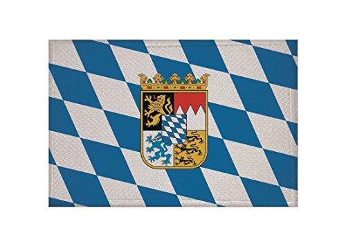 U24 Aufnäher Bayern mit Wappen Fahne Flagge Aufbügler Patch 9 x 6 cm von U24