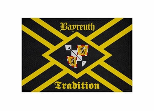 U24 Aufnäher Bayreuth Tradition Fahne Flagge Aufbügler Patch 9 x 6 cm von U24