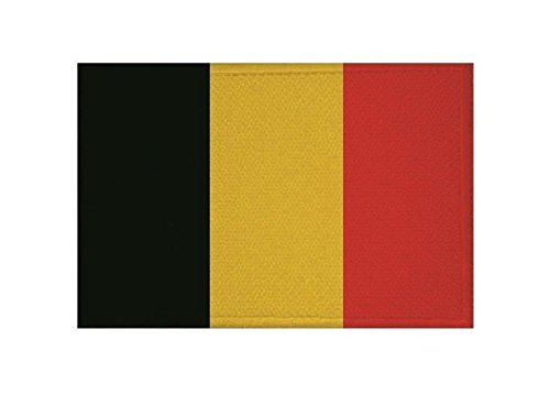 U24 Aufnäher Belgien Fahne Flagge Aufbügler Patch 9 x 6 cm von U24