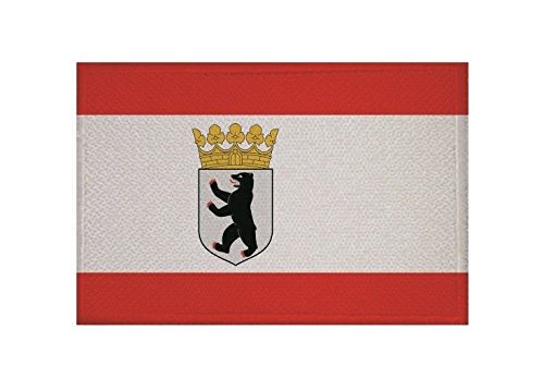 U24 Aufnäher Berlin Dienstflagge Fahne Flagge Aufbügler Patch 9 x 6 cm von U24