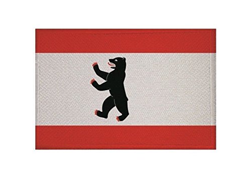 U24 Aufnäher Berlin Fahne Flagge Aufbügler Patch 9 x 6 cm von U24