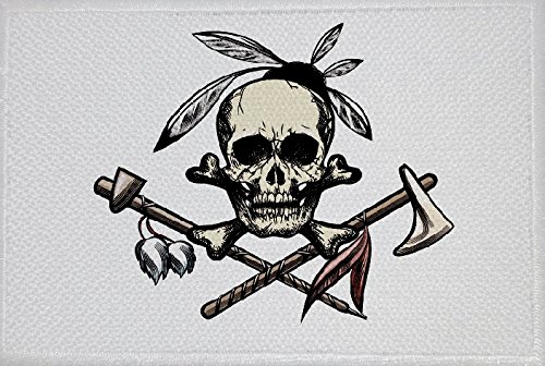 U24 Aufnäher Cowboy und Indianer Motiv Nr. 23 Fahne Flagge Aufbügler Patch 9 x 6 cm von U24