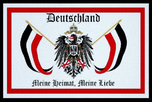 U24 Aufnäher Deutschland meine Liebe Fahne Flagge Aufbügler Patch 9 x 6 cm von U24