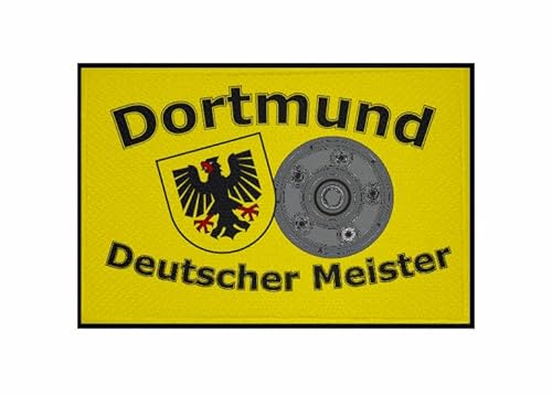 U24 Aufnäher Dortmund Meister Meisterschale Fahne Flagge Aufbügler Patch 9 x 6 cm von U24