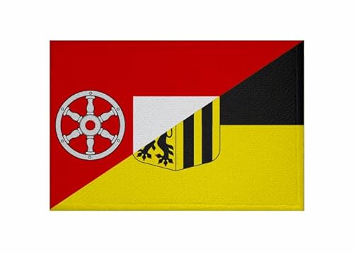 U24 Aufnäher Erfurt-Dresden Fahne Flagge Aufbügler Patch 9 x 6 cm von U24