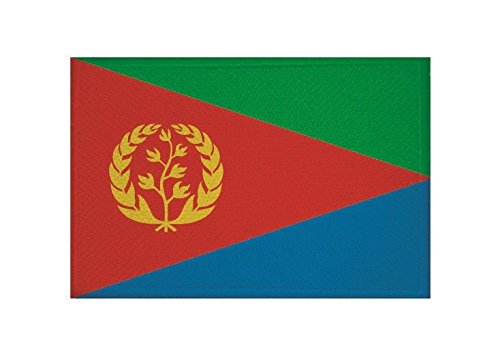 U24 Aufnäher Eritrea Fahne Flagge Aufbügler Patch 9 x 6 cm von U24