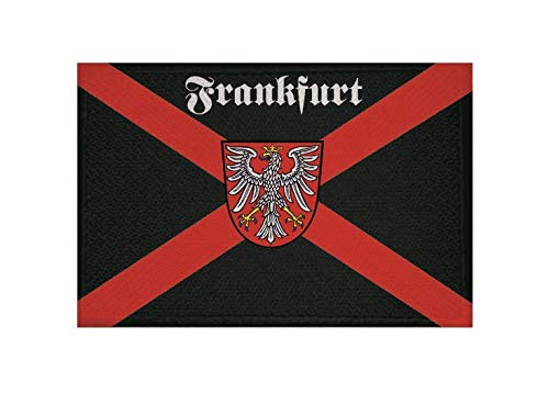 U24 Aufnäher Frankfurt Kreuz Fahne Flagge Aufbügler Patch 9 x 6 cm von U24