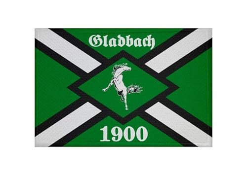 U24 Aufnäher Gladbach 1900 Fahne Flagge Aufbügler Patch 9 x 6 cm von U24