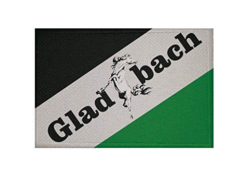 U24 Aufnäher Gladbach Mustang Fahne Flagge Aufbügler Patch 9 x 6 cm von U24