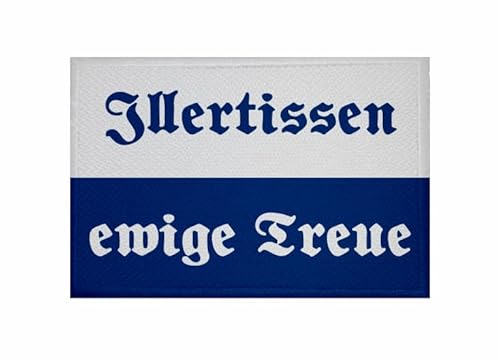 U24 Aufnäher Illertissen ewige Treue Fahne Flagge Aufbügler Patch 9 x 6 cm von U24