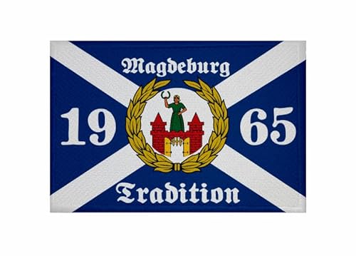 U24 Aufnäher Magdeburg Tradition 1965 Fahne Flagge Aufbügler Patch 9 x 6 cm von U24