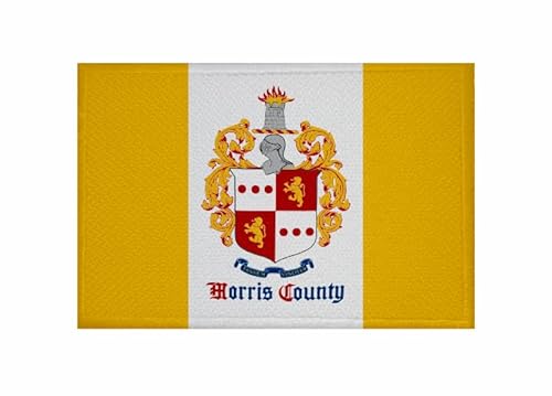 U24 Aufnäher Morris County (New Jersey) Fahne Flagge Aufbügler Patch 9 x 6 cm von U24