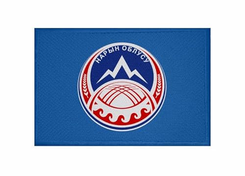 U24 Aufnäher Naryn (Kirgisistan) Fahne Flagge Aufbügler Patch 9 x 6 cm von U24