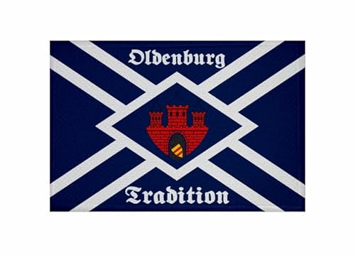 U24 Aufnäher Oldenburg Tradition Fahne Flagge Aufbügler Patch 9 x 6 cm von U24