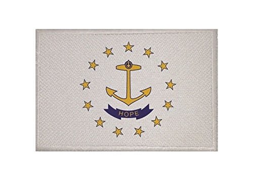 U24 Aufnäher Rhode Island Fahne Flagge Aufbügler Patch 9 x 6 cm von U24