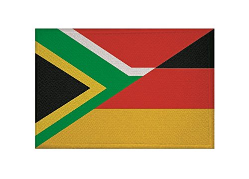 U24 Aufnäher Südafrika-Deutschland Fahne Flagge Aufbügler Patch 9 x 6 cm von U24