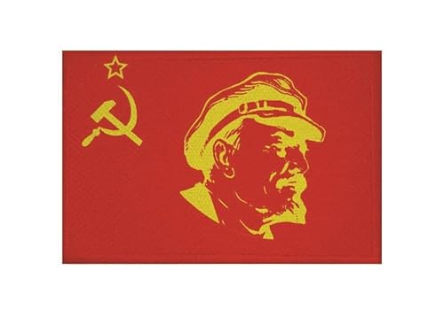 U24 Aufnäher UdSSR Lenin Fahne Flagge Aufbügler Patch 9 x 6 cm von U24