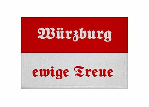 U24 Aufnäher Würzburg ewige Treue Fahne Flagge Aufbügler Patch 9 x 6 cm von U24